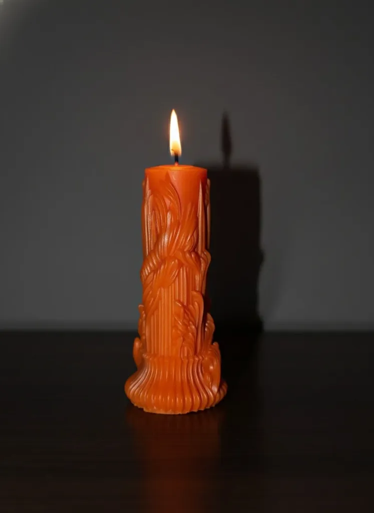 Pillar candle orange
