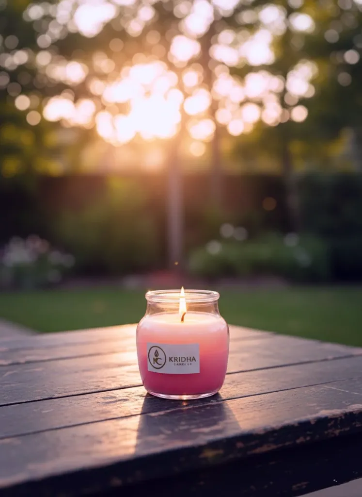 Jesmine scented jar candle