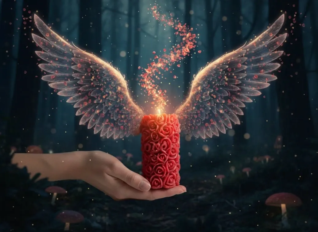 Pillar candle - ROSE(RED)