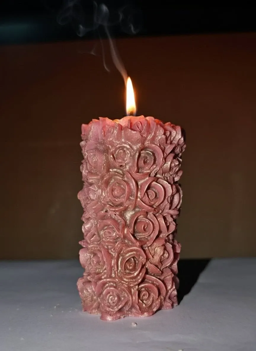 Pillar candle -dual tone