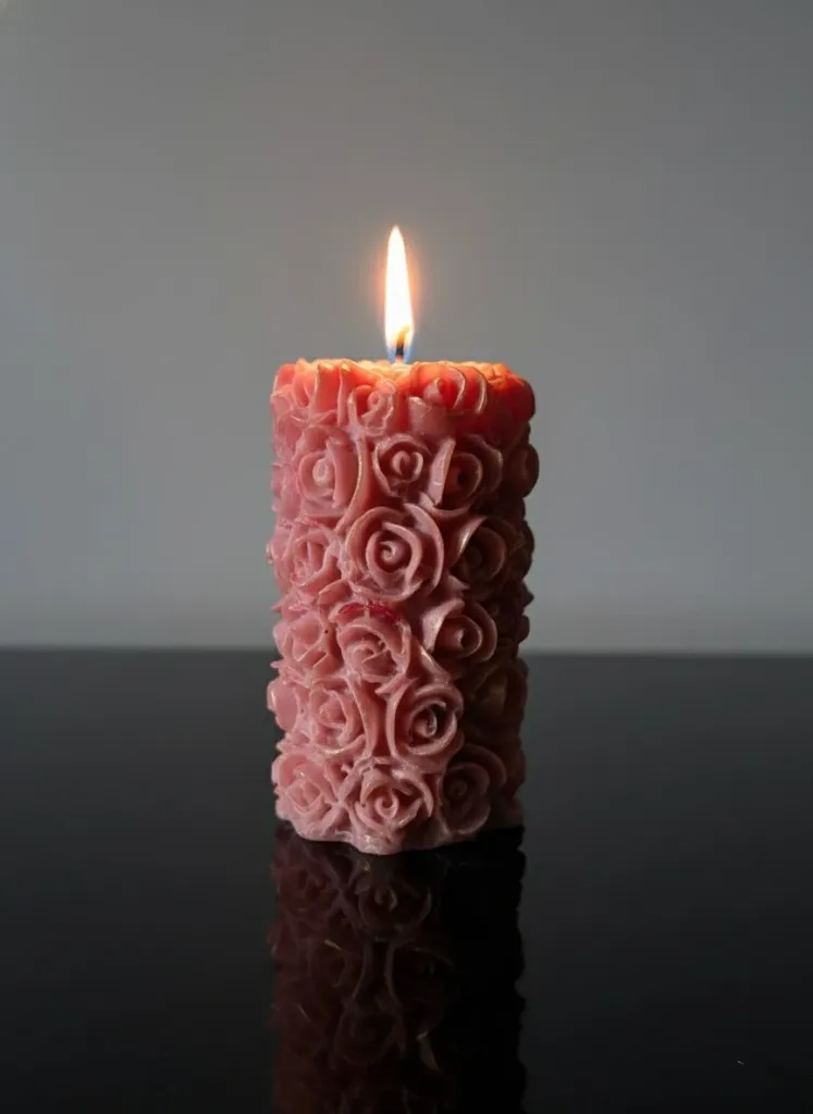 Pillar candle - pink