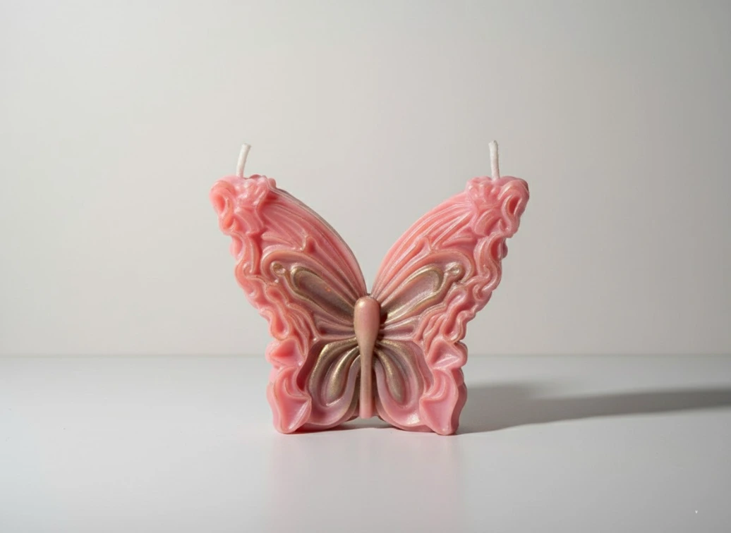 Butterfly Candle multicolour
